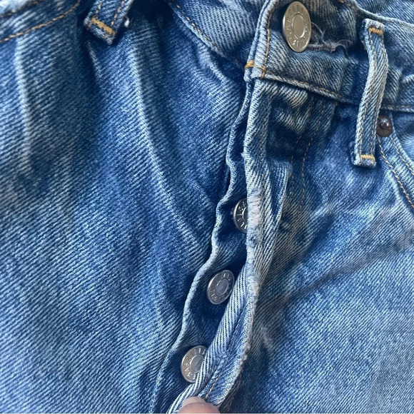 Agolde Parker denim shorts sz 24 - Picture 4 of 7